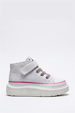 BUCKHEAD 4490 Axel White Glitter Çocuk Spor Ayakkabı Buck4490-BH234