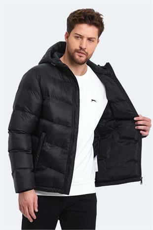 Slazenger World In Erkek Puffer Şişme Mont Siyah