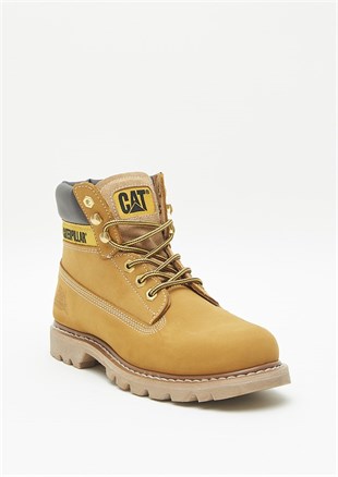 Caterpillar CAT Honey Nubuk Deri Sarı Unisex Bot Postal Ayakkabı