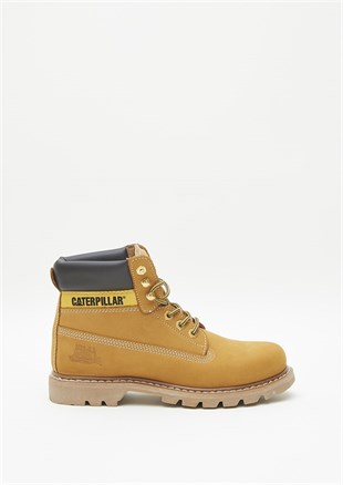 Caterpillar CAT Honey Nubuk Deri Sarı Unisex Bot Postal Ayakkabı