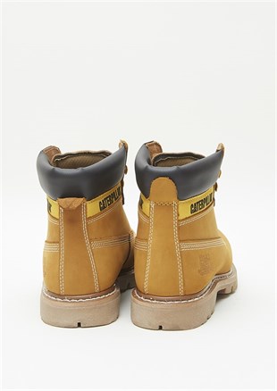 Caterpillar CAT Honey Nubuk Deri Sarı Unisex Bot Postal Ayakkabı