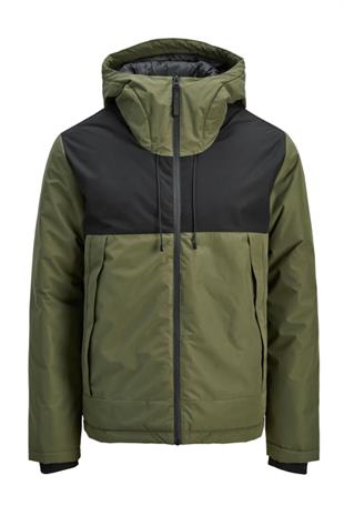 Jack & Jones JCOUNION LIGHT PADDED BLOCKING JACKET SN Erkek Mont Haki 12285586