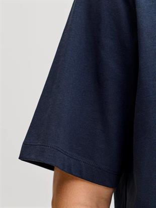 Jack & Jones JJEJEFF Logolu Erkek Lacivert Tişört 12288536