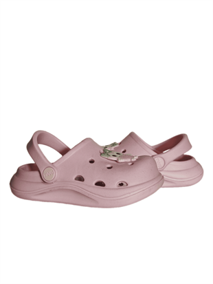 Cross Anatomik Baykuş Figür Pembe Eva Plaj Deniz Günlük Çocuk Terlik 303