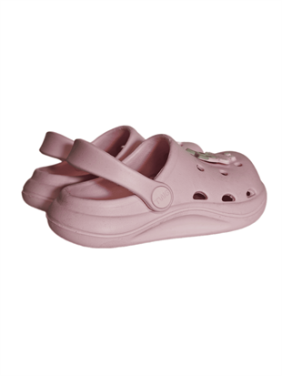 Cross Anatomik Baykuş Figür Pembe Eva Plaj Deniz Günlük Çocuk Terlik 303