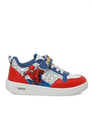 Spiderman Allan Kırmızı Beyaz Lisanslı Çocuk Spor Ayakkabı Çırtlı