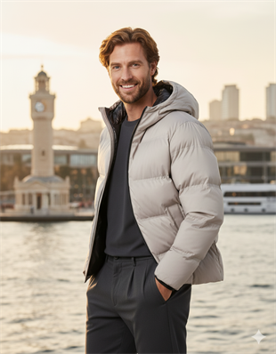 Jack & Jones JJKAITO PUFFER JACKET BF Erkek Mont Bej 12282300