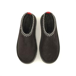 Roy Jones Kadın İçi Kürklü Siyah Yüksek Taban Günlük Terlik 9000-103