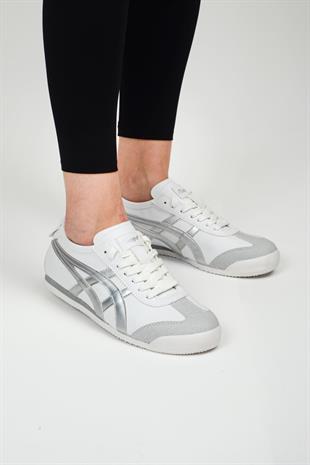 eTayger E-2008 Beyaz Gümüş Kadın Sneaker Spor Ayakkabı