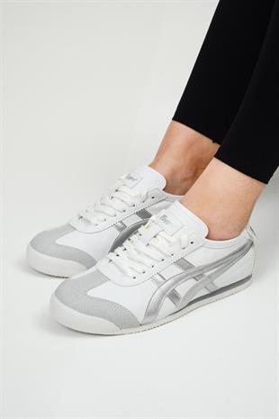 eTayger E-2008 Beyaz Gümüş Kadın Sneaker Spor Ayakkabı