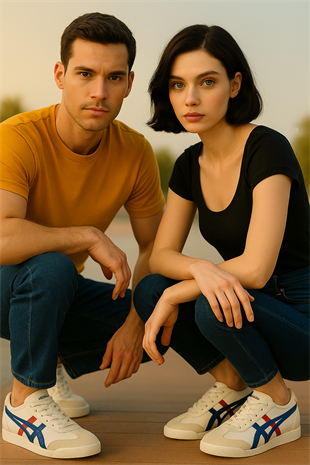 eTayger E-3150-3172 SMB Beyaz Mavi Kırmızı Unisex Sneaker Spor Ayakkabı