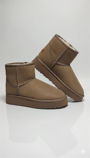 Pierre Cardin Kadın İçi Peluş Süet Vizon Yüksek Taban Günlük Bot 52710