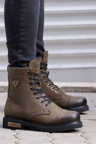 Hammer Jack Deri Erkek Bot Haki 102 18505