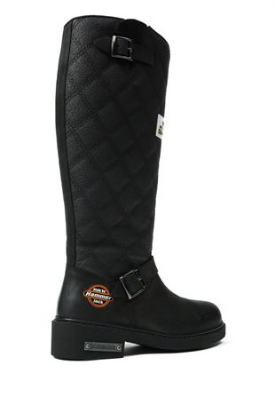 Hammer Jack Hakiki Deri Kadın Bot Postal Siyah 102 15935-Z v1