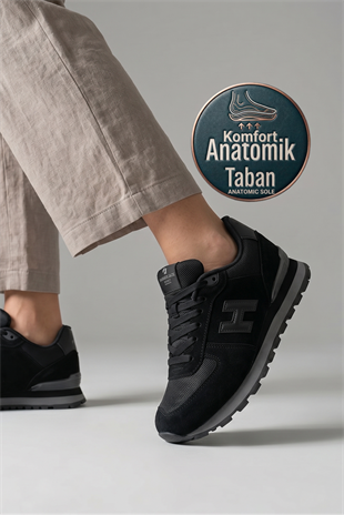 Hammer Jack Peru Unisex Günlük Spor Ayakkabı 19250 Siyah Füme