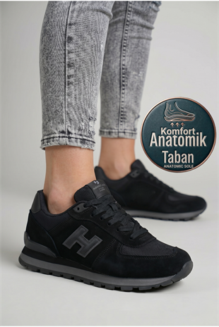 Hammer Jack Peru Unisex Günlük Spor Ayakkabı 19250 Siyah Füme
