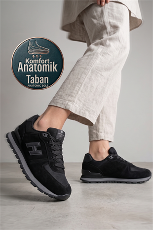 Hammer Jack Peru Unisex Günlük Spor Ayakkabı 19250 Siyah Füme