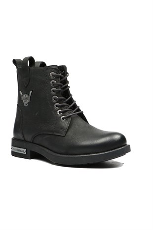 Hammer Jack Siyah Erkek Hakiki Deri Bot 102 15200 M