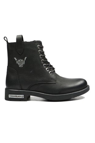 Hammer Jack Siyah Erkek Hakiki Deri Bot 102 15200 M