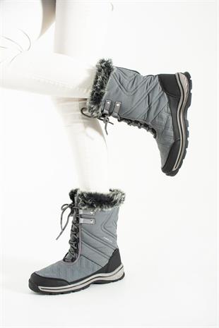 Hammer Jack Usoa Gri Bayan Su Geçirmez Kar Botu 20109