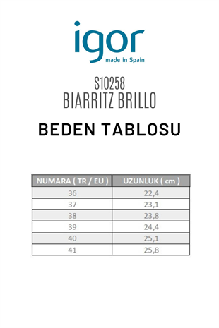 İgor Biarritz Brillo Beyaz Kadın Sandalet Ayakkabı Blanco S10258-001