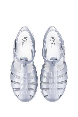 İgor Biarritz Metal Kadın Sandalet Ayakkabı Plata S10346-BB340-201