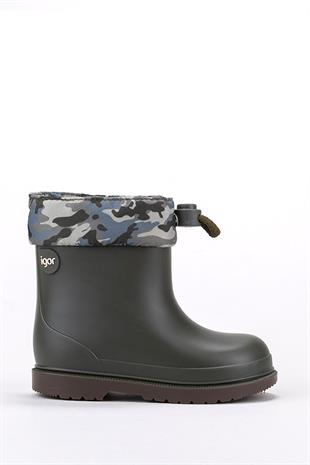 Igor Bimbi Camo Çocuk Kaki Haki Yağmur Çizmesi W10212-042