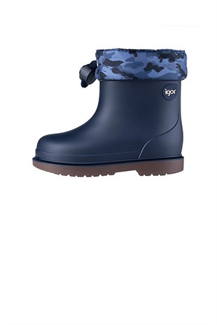 Igor Bimbi Camo Çocuk Marino Lacivert Yağmur Çizmesi W10212-003