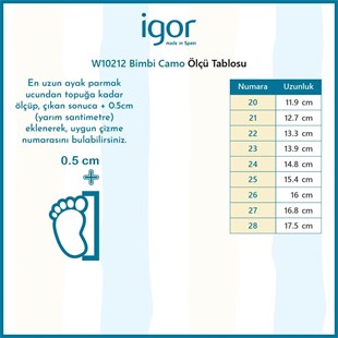 Igor Bimbi Camo Çocuk Marino Lacivert Yağmur Çizmesi W10212-003