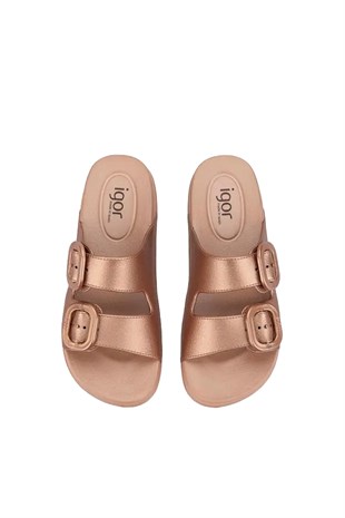 İgor Habana Metal Kadın Terlik Bronz S10345-099