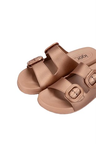 İgor Habana Metal Kadın Terlik Bronz S10345-099
