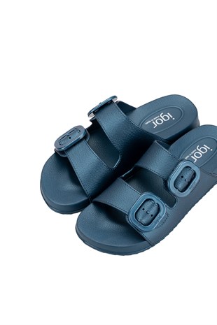 İgor Habana Metal Kadın Tokalı Terlik Marino S10345-353