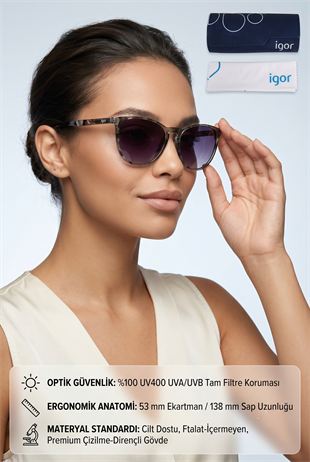 Igor Mou SS230 Kadın Güneş Gözlüğü Grey SS230-C621