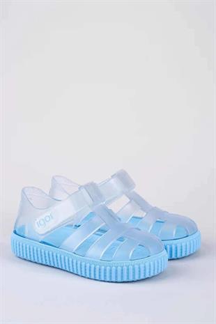 İgor Nico Cristal Bebek Çocuk Sandalet Transparan Mavi S10290-006