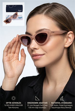 Igor Peggy SS258 Kadın Güneş Gözlüğü Rosa SS258-C1096