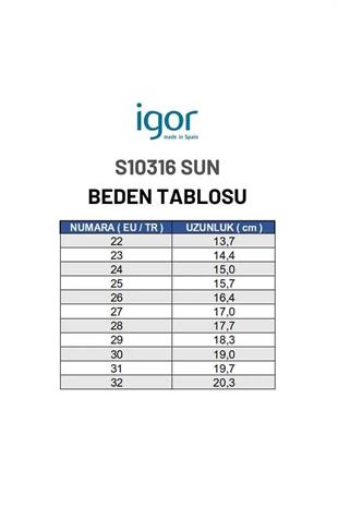İgor Sun Mc Bebek Çocuk Sandalet Ayakkabı Marfil S10316-079