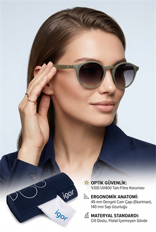 Igor Syga SS220 Kadın Güneş Gözlüğü Verde SS220-C1116
