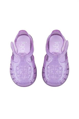 İgor Tobby Gloss Glitter Bebek Çocuk Sandalet S10308-212 Mor