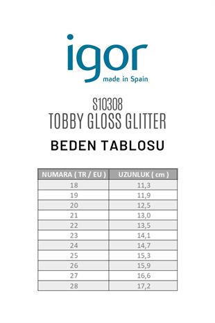 İgor Tobby Gloss Glitter Transparente Bebek Çocuk Sandalet S10308-091