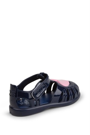 Igor Tobby Gloss Love Bebek Çocuk Sandalet S10310-003 Koyu Lacivert