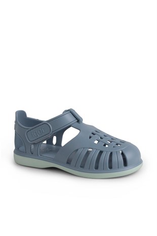 Igor Tobby Solid Bicolor Çocuk Cırtlı Sandalet Oceano BB355-225