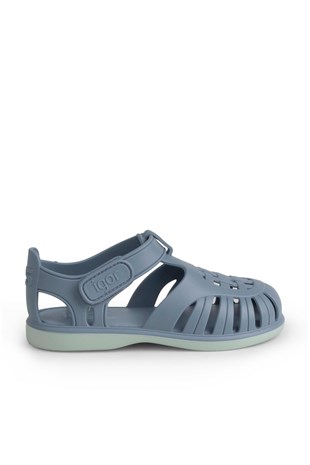 Igor Tobby Solid Bicolor Çocuk Cırtlı Sandalet Oceano BB355-225