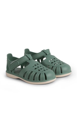 Igor Tobby Solid Bicolor Çocuk Cırtlı Sandalet Nuevo Verde BB355-384