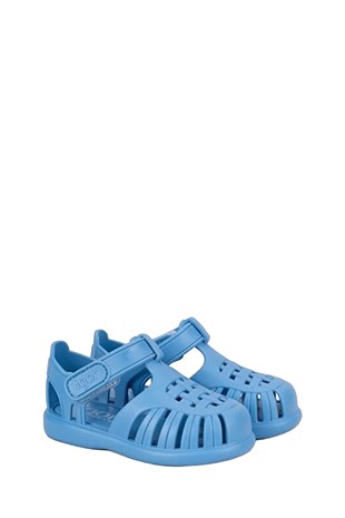 Igor Tobby Solid Çocuk Cırtlı Mavi Sandalet Azul S10271-363