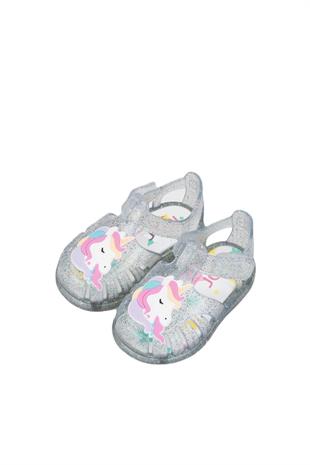 İgor Tobby Unicornio Tr.Transparente Multi Glitter Çocuk Sandalet S10341 386