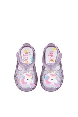 İgor Tobby Unicornio Tr.Malva Multi Glitter Çocuk Sandalet S10341 352
