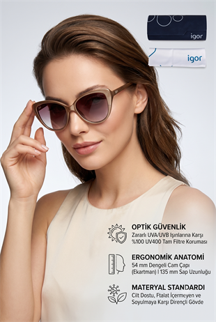Igor Vandy SS272 Kadın Güneş Gözlüğü M.Platino SS272-C1114