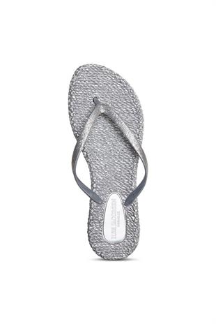 Ilse Jacobsen Cheerful01 Silver Gümüş Parmak Arası Kadın Terlik