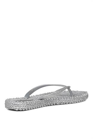 Ilse Jacobsen Cheerful01 Silver Gümüş Parmak Arası Kadın Terlik