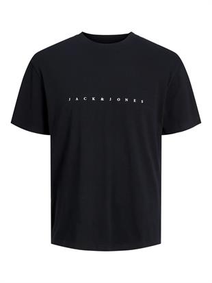 Jack & Jones JJESTAR Logo Yazı Siyah Erkek Tişört 12234746